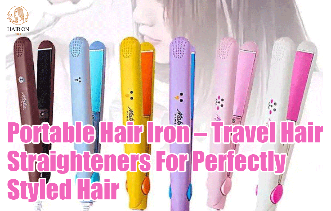 Portable Hair Iron - Travel Hair Straighteners For Perfectly Styled Hair